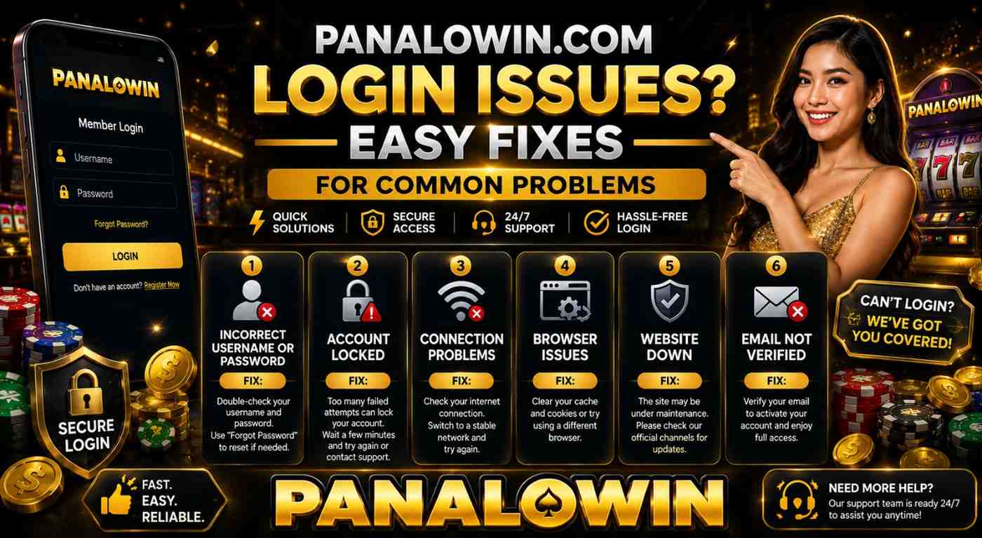 Panalowin.com Login Issues? Easy Fixes for Common Problems